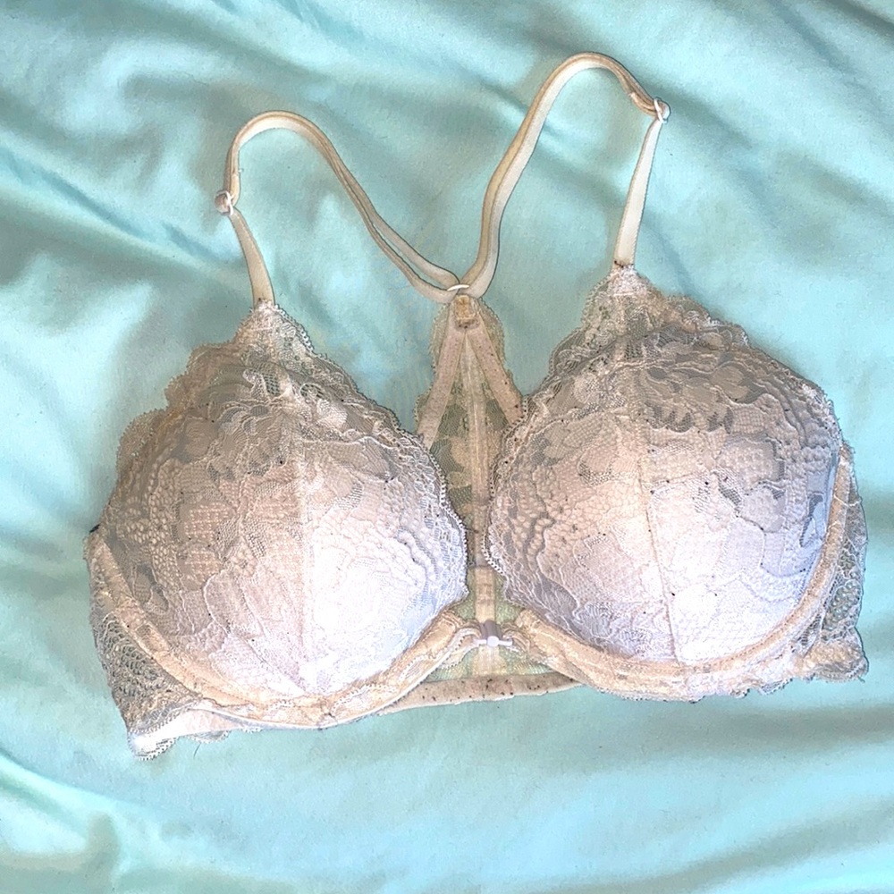 White Lace Bra by Pink